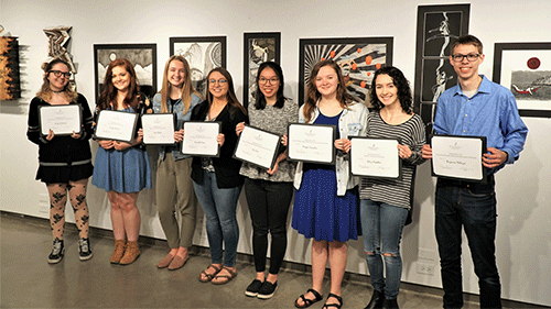 Art Student Scholarship Recipients