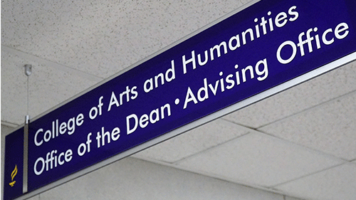 College Office Sign