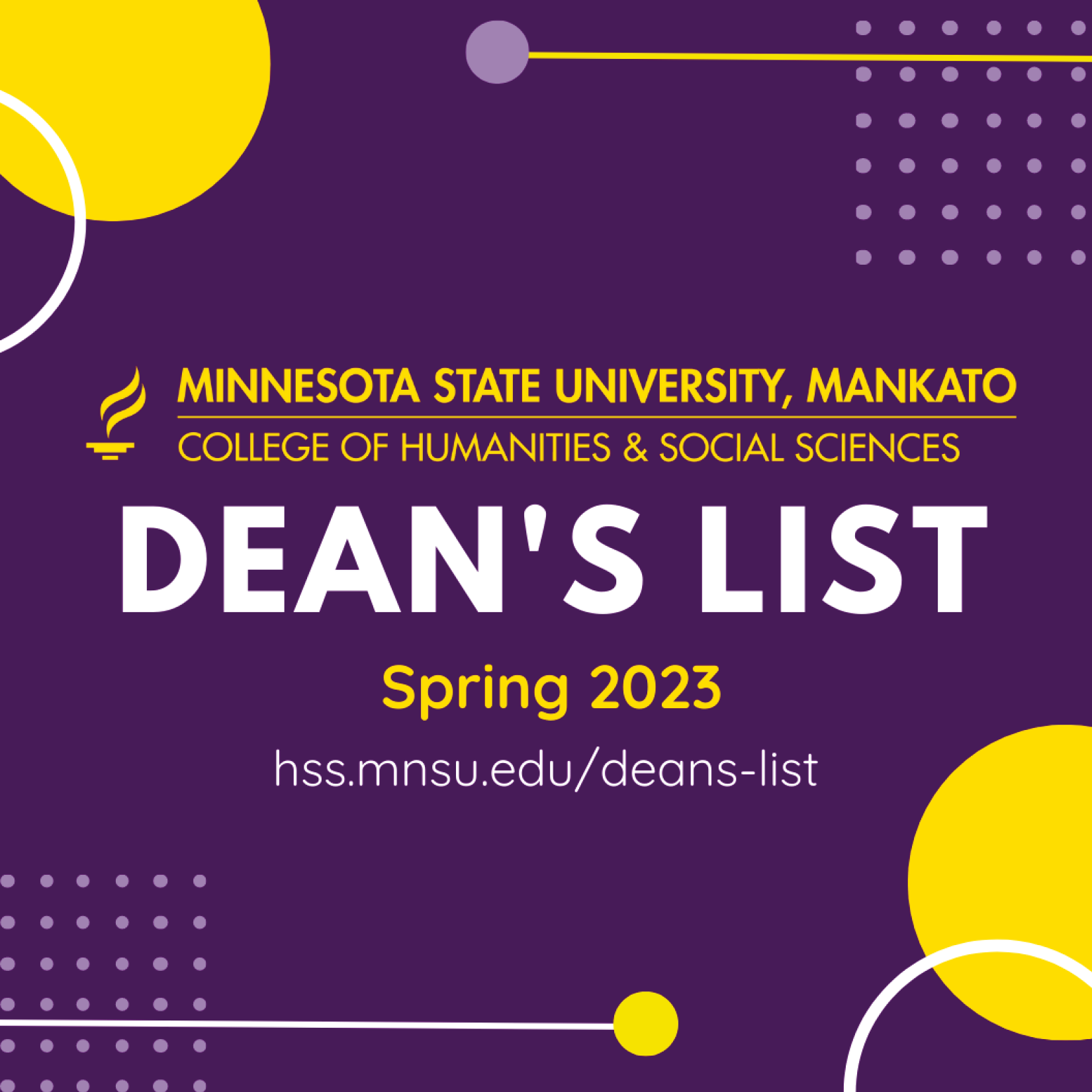 Spring 2023 HSS Dean's List