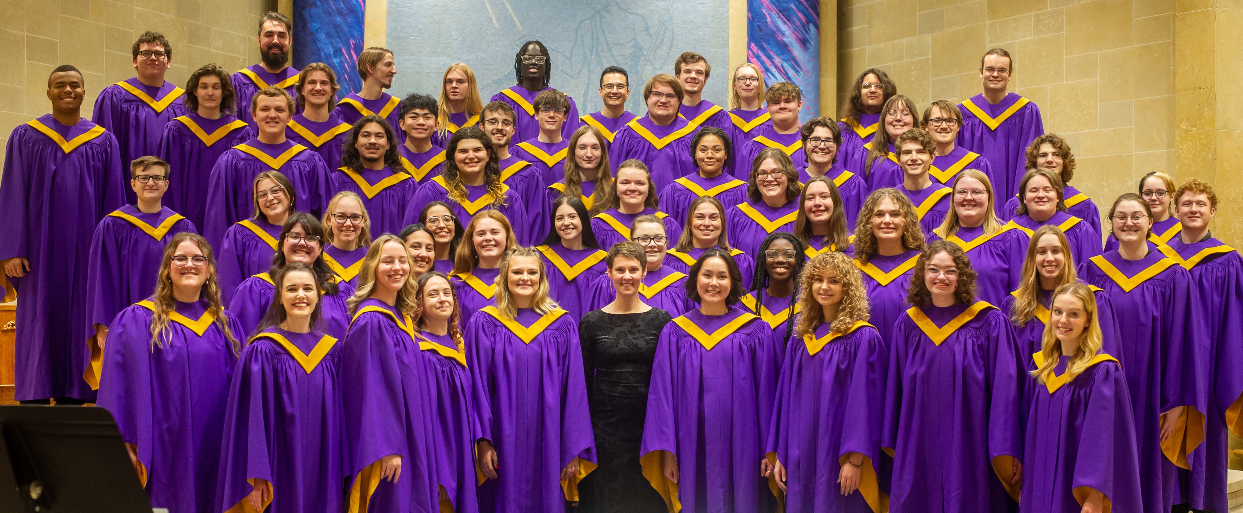 Group photo of the students in the Choral Ensembles
