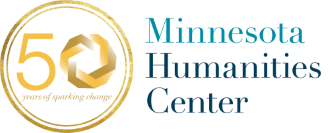 Minnesota Humanities Center 50 years of sparking change logo