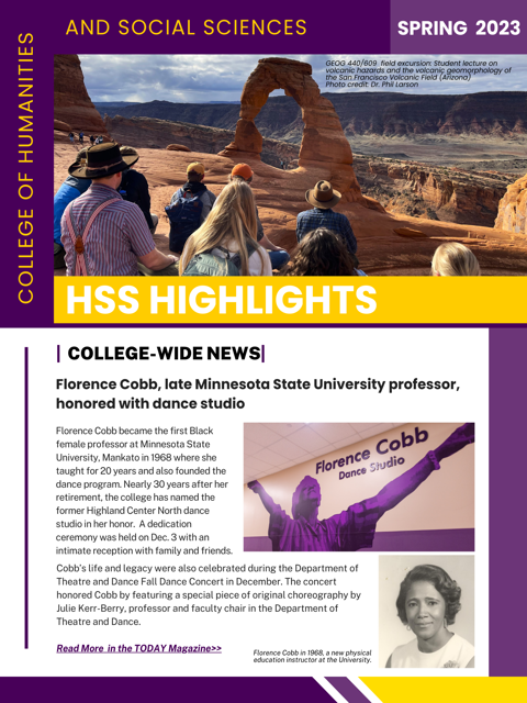The Latest Edition of the HSS Highlights is now Published! (Spring 2023)