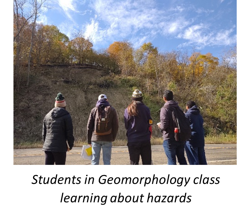Stundents in Geomorphology