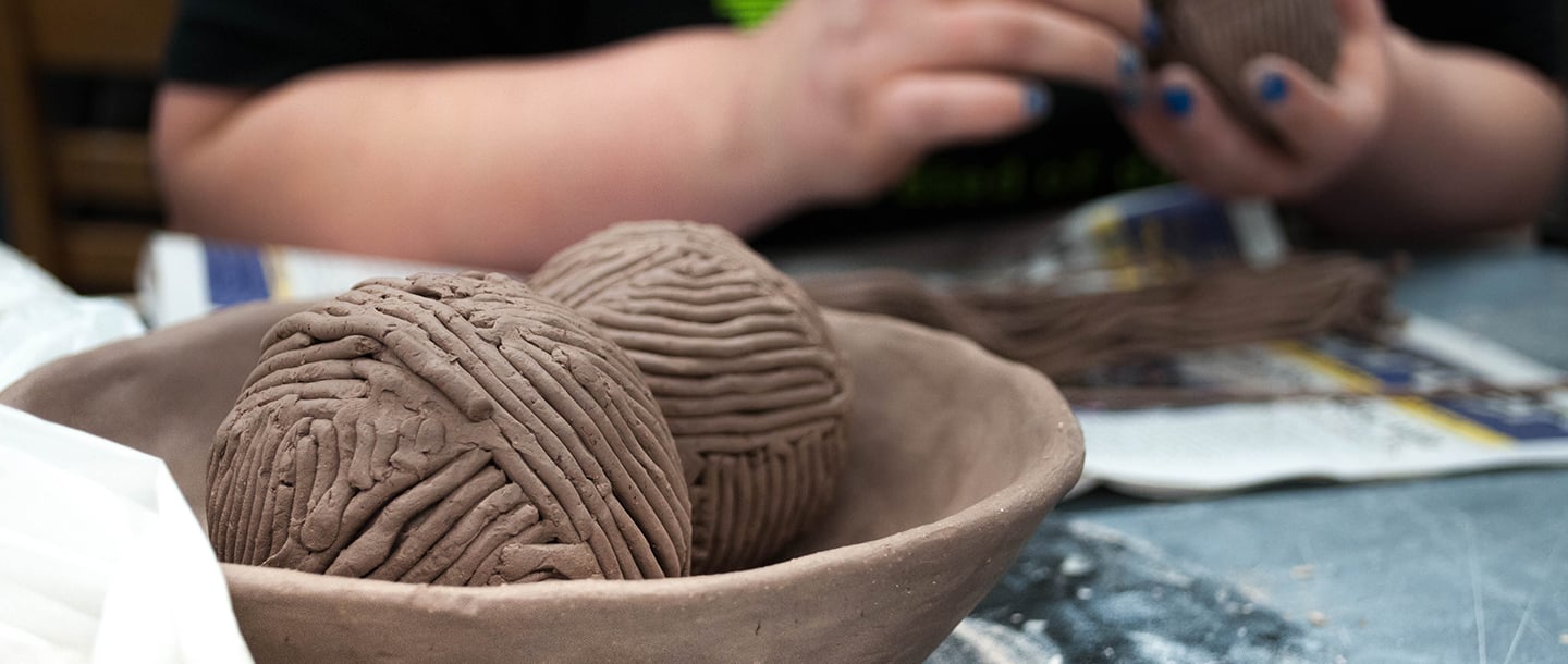 Ceramics Student